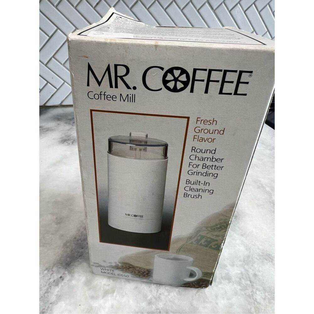 MR. Coffee IDS-50 Countertop Home Coffee Grinder Chopper with Cleaning Brush BOX